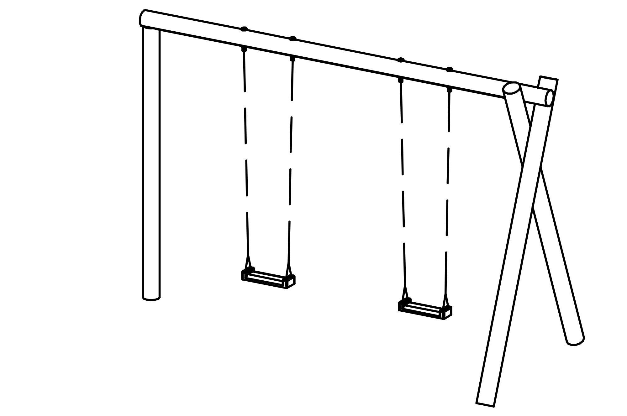 Double Swing for Towers, height = 3 m