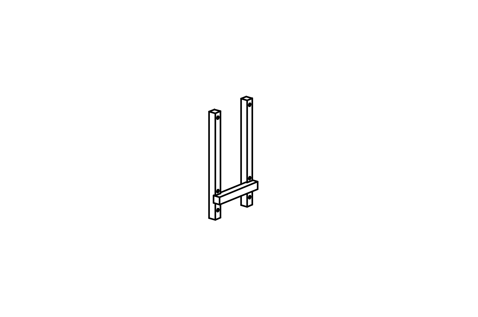Support Frame for chain handrail 