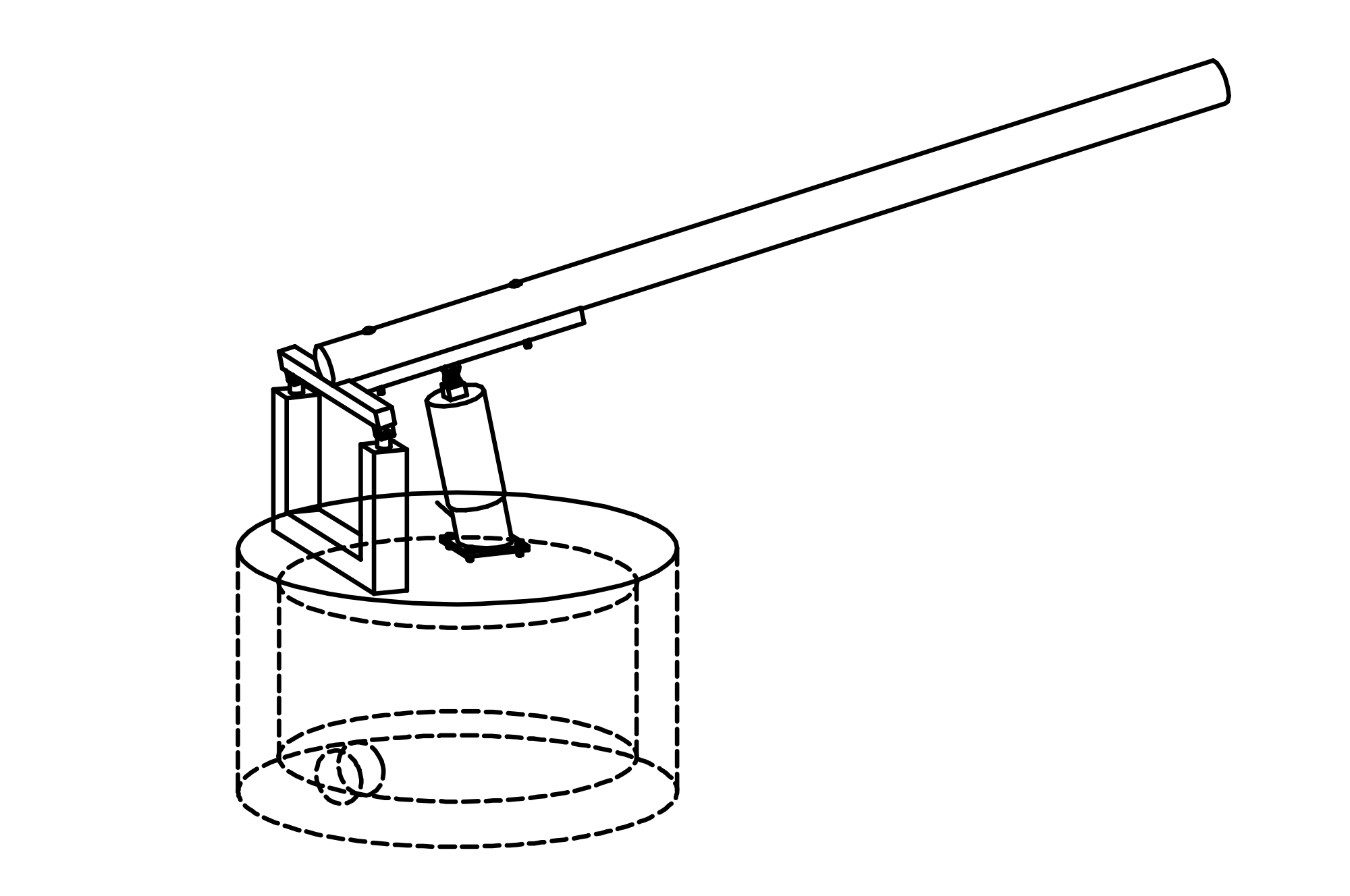 Long Handle Pump with valve assembly