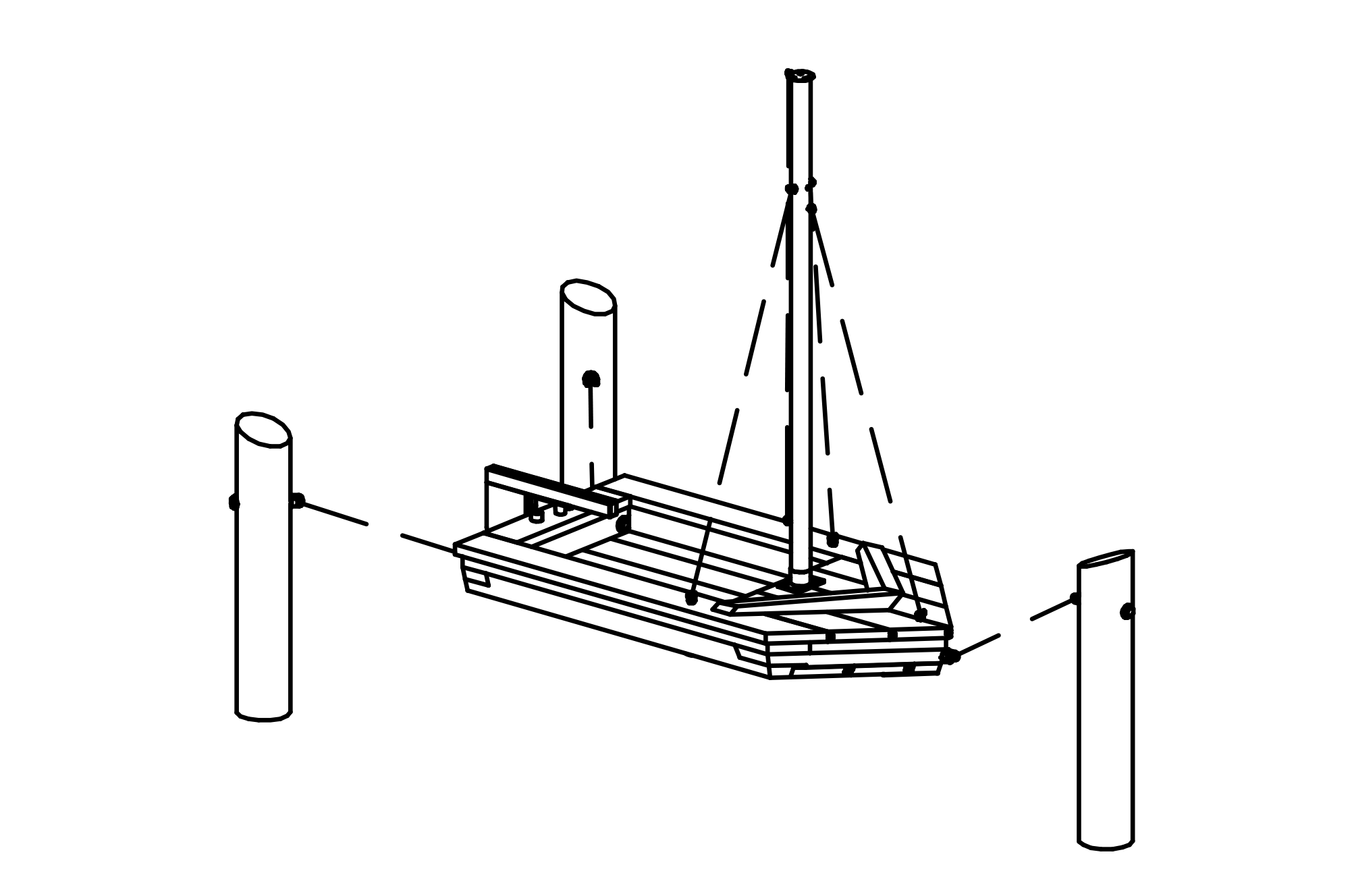 Sailing Boat without flag