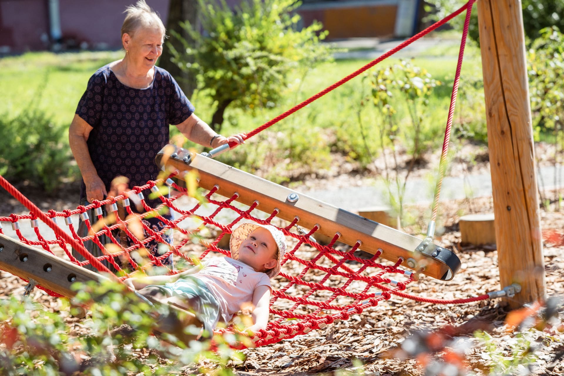 Hammock for children and adults to swing and sit on