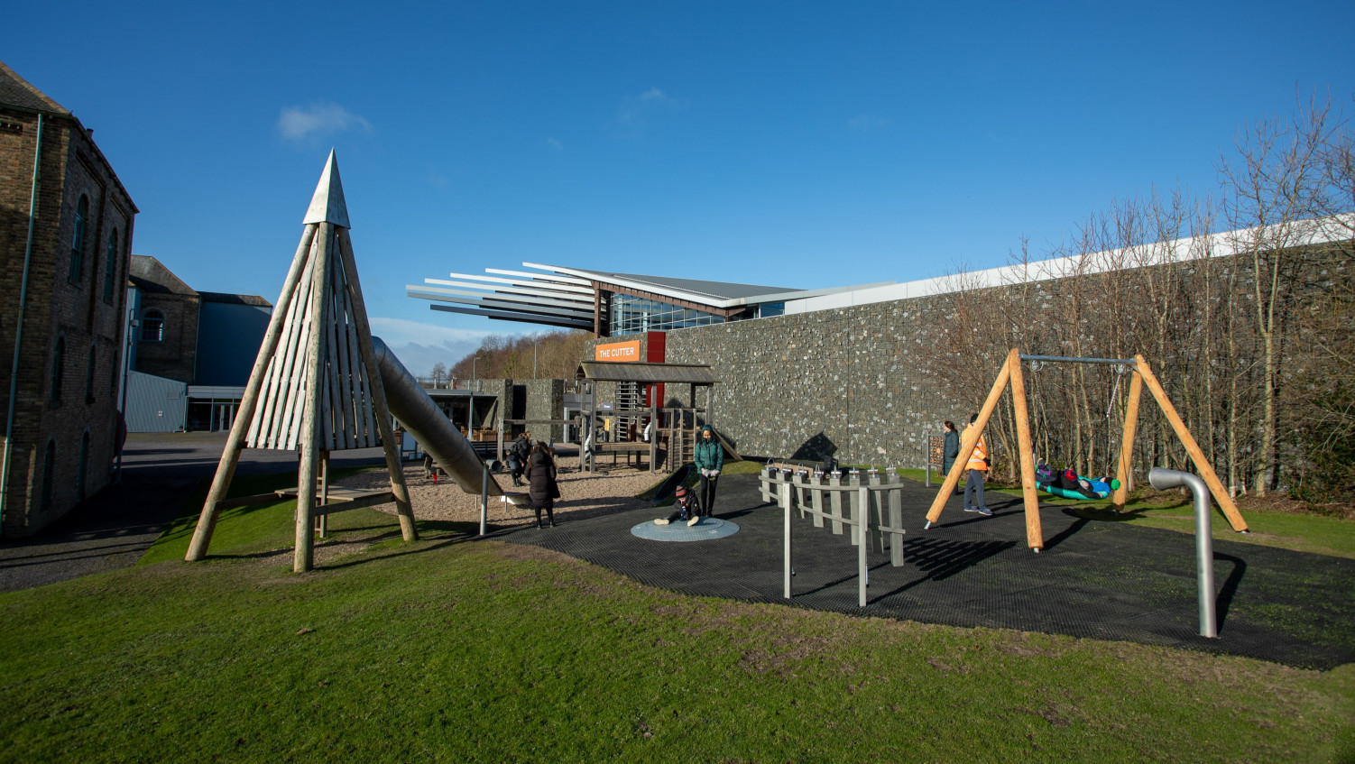 Overview of Woodhorn Museum play area