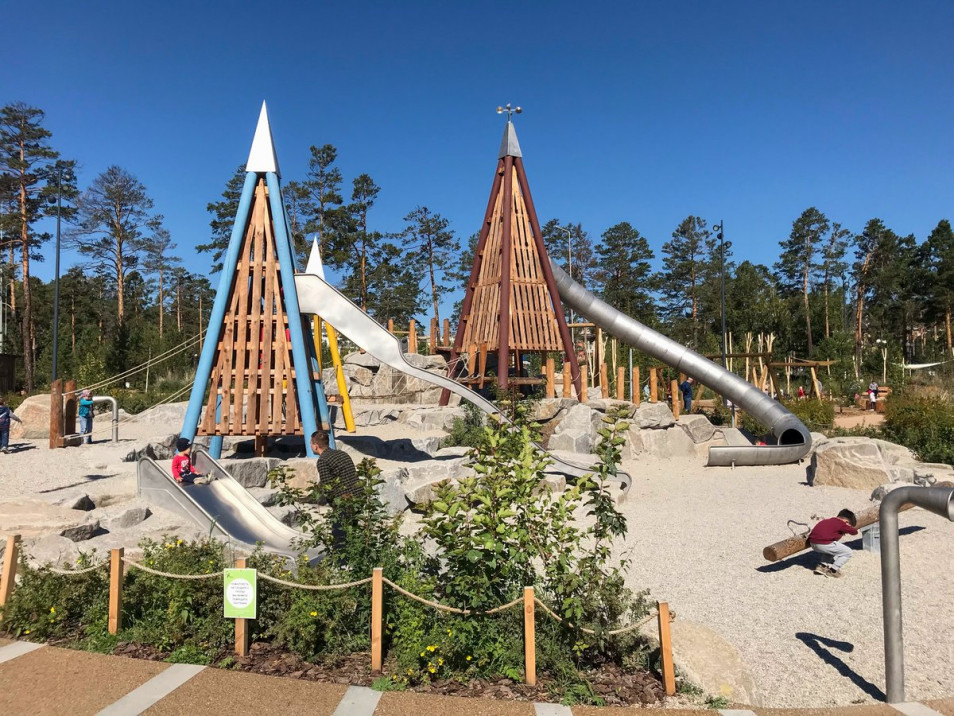 Nature Playground Slides
