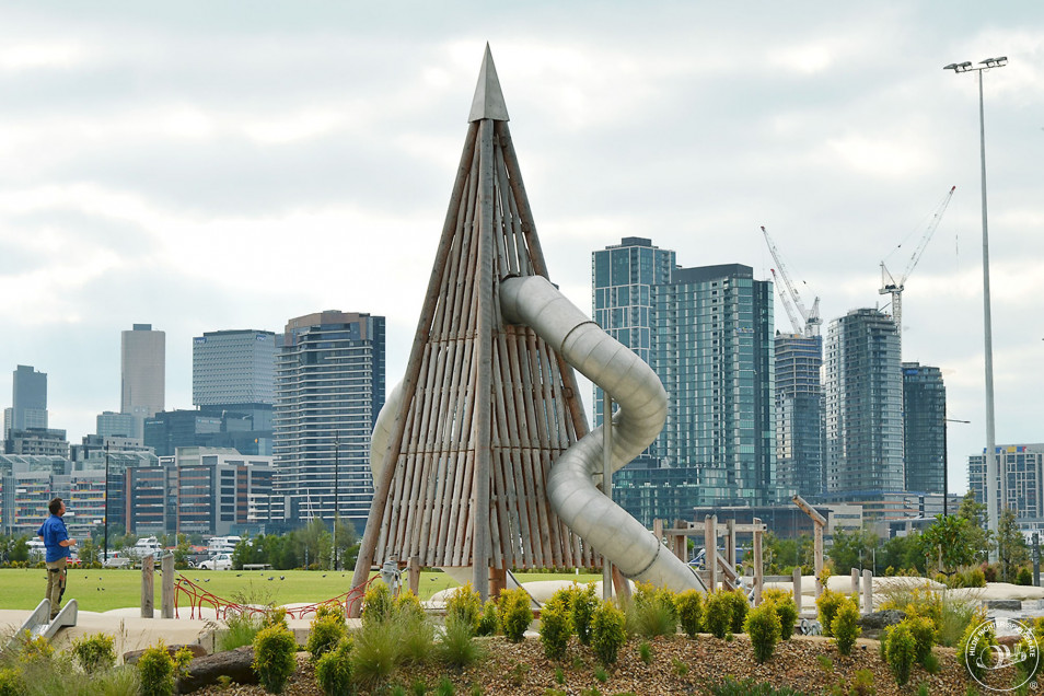 Melbourne Docklands Slides