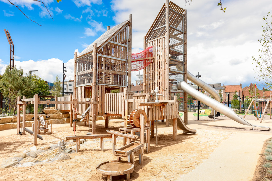 Stockton Waterfront Urban Park -'This is the best playground ever!'