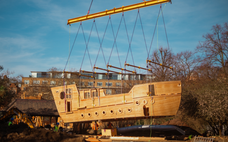 A New Galleon Arrives: Handcrafted in Bavaria, docked in Kensington Gardens