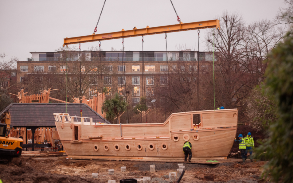 A New Galleon Arrives: Handcrafted in Bavaria, docked in Kensington Gardens