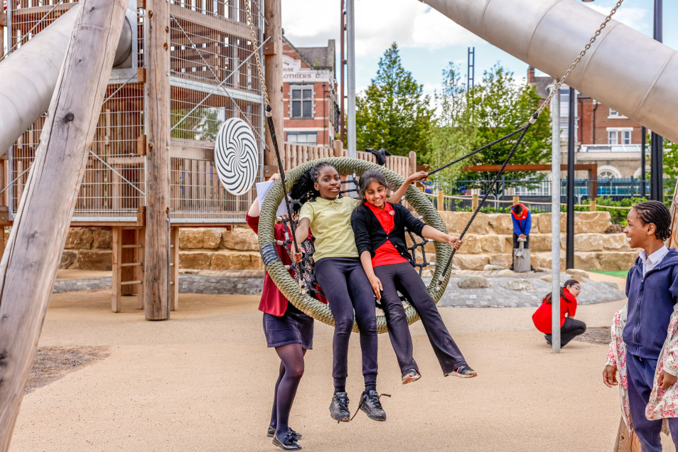 Stockton Waterfront Urban Park -'This is the best playground ever!'