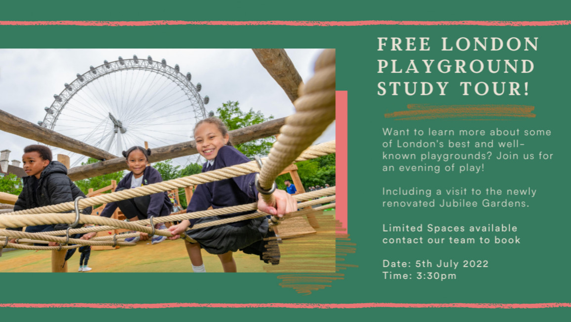 Free Timberplay London Play Study Tour - July 2022
