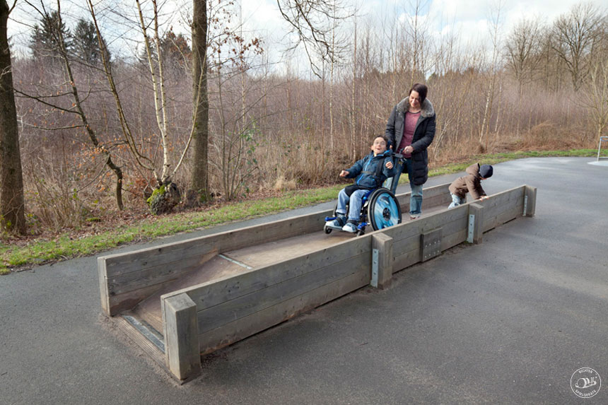 Wheelchair See-Saw designed for accessibility